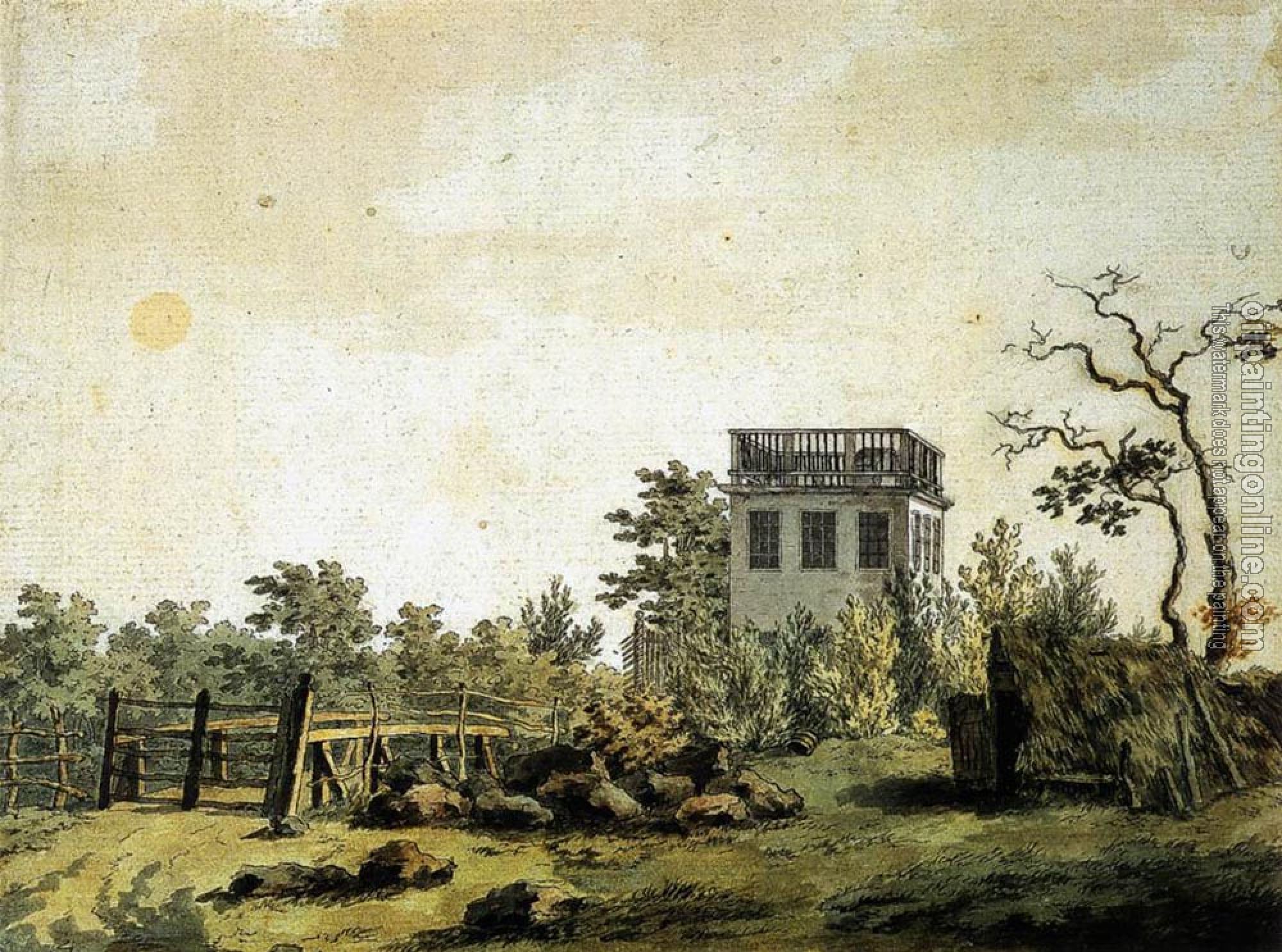Friedrich, Caspar David - Landscape With Pavilion